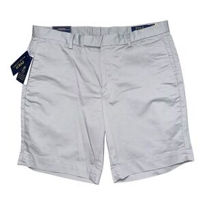 Polo Ralph Lauren Mens 42‎ Waist Stretch Straight Fit Soft Grey Shorts NWT